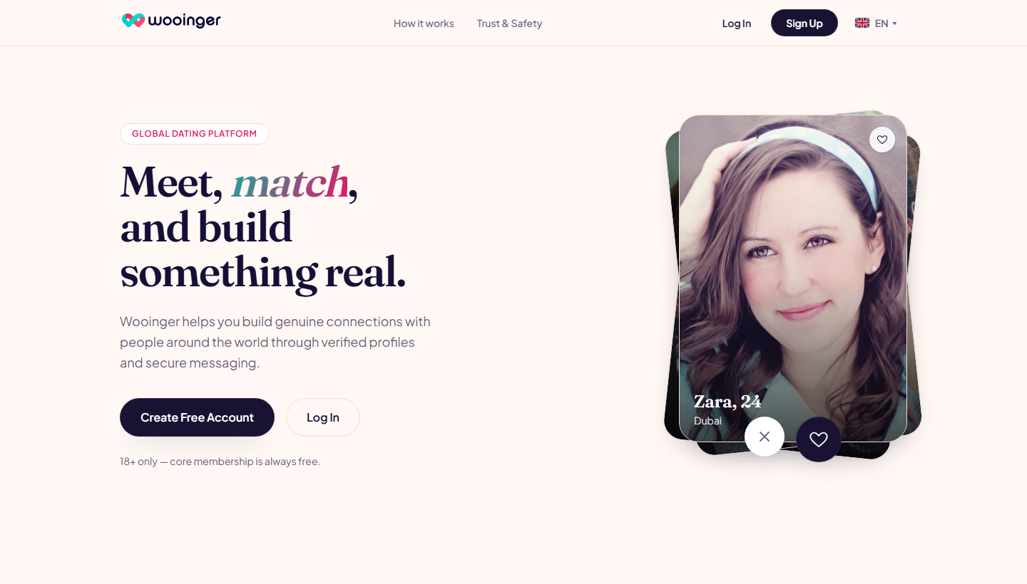 Wooinger — live product screenshot